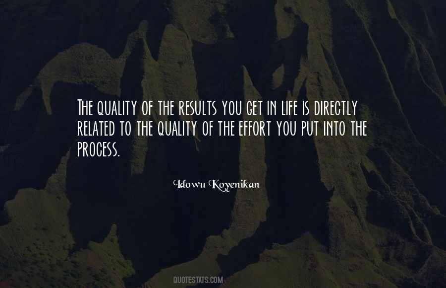 Effort Results Quotes #1382243