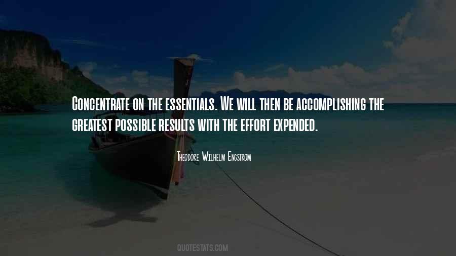 Effort Results Quotes #1429637