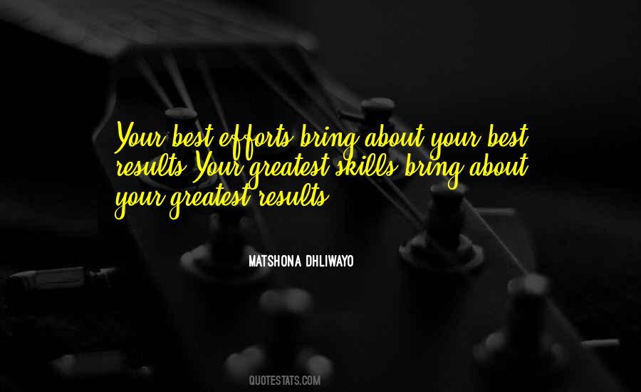 Effort Results Quotes #1773558