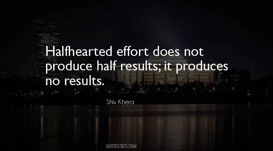 Effort Results Quotes #308933