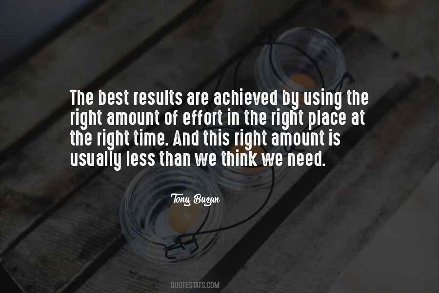 Effort Results Quotes #343665