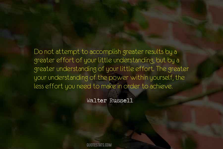 Effort Results Quotes #450562