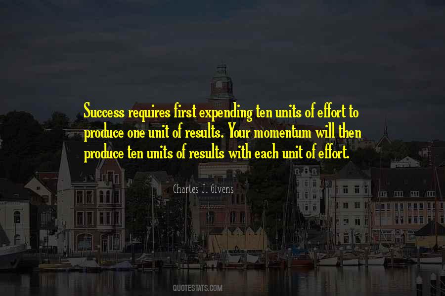 Effort Results Quotes #498894