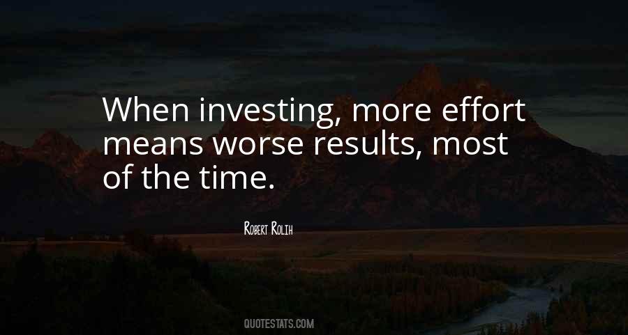 Effort Results Quotes #77045