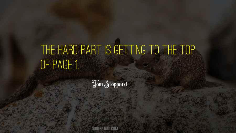 Getting To The Top Quotes #1848803