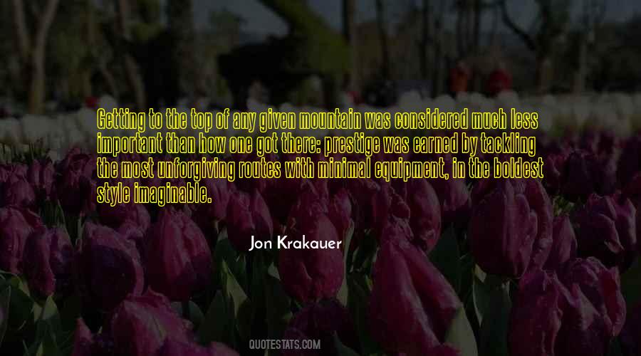 Getting To The Top Quotes #67113