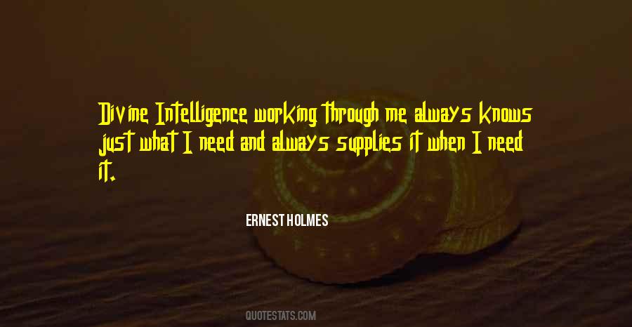 Divine Intelligence Quotes #11257