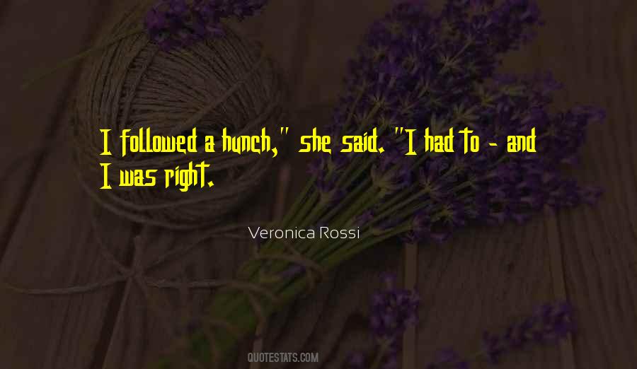 Quotes About Hunch #777808