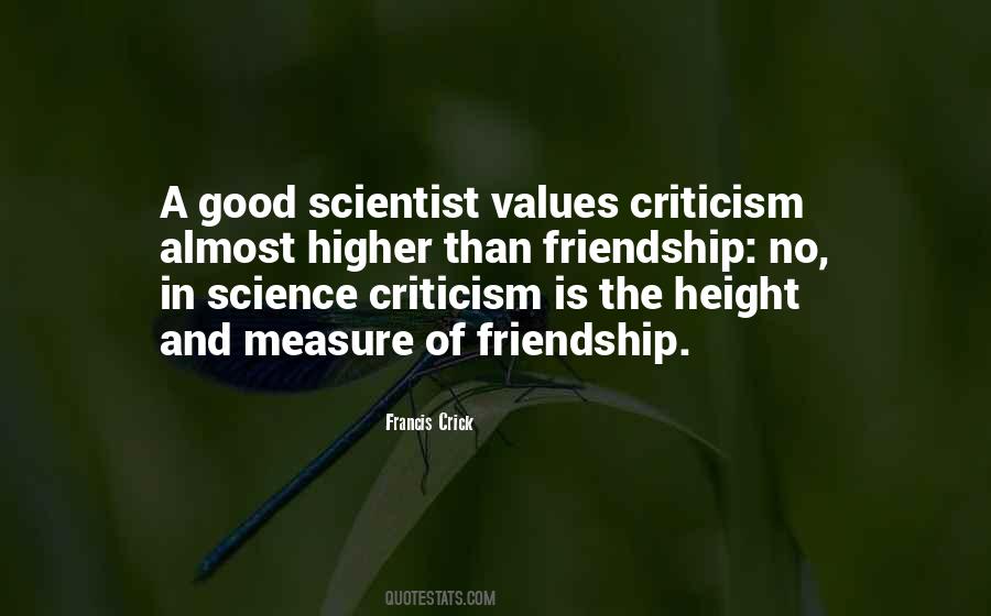 One Measure Of Friendship Quotes #1141517