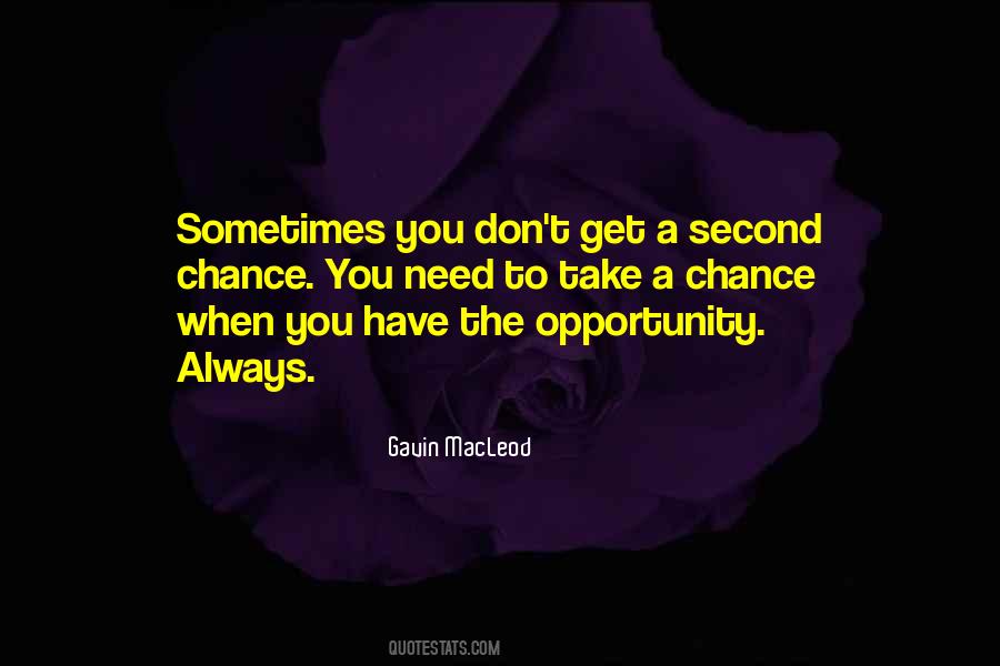 Sometimes You Have To Take A Chance Quotes #1079749
