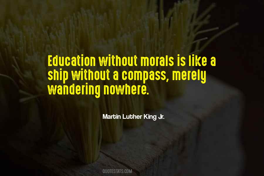 Education Without Morals Quotes #991459