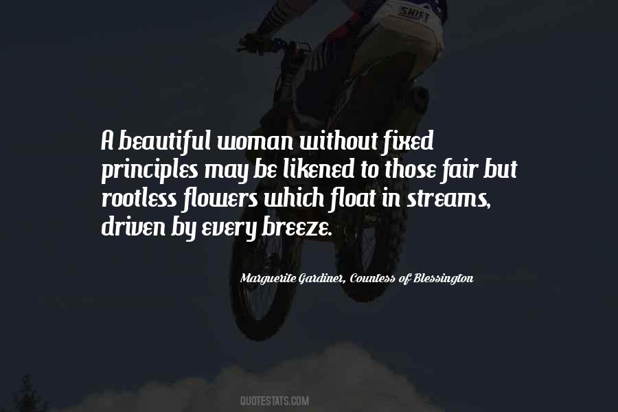 Flowers For A Beautiful Woman Quotes #1435609