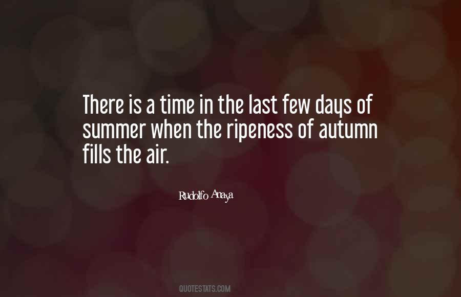 Quotes About The Last Days Of Summer #43183
