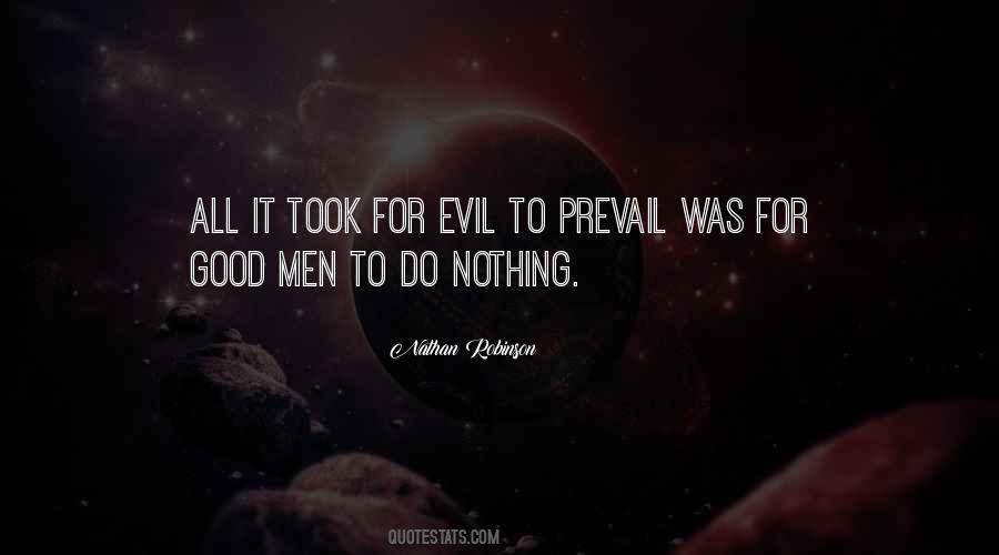 Evil For Good Quotes #146716