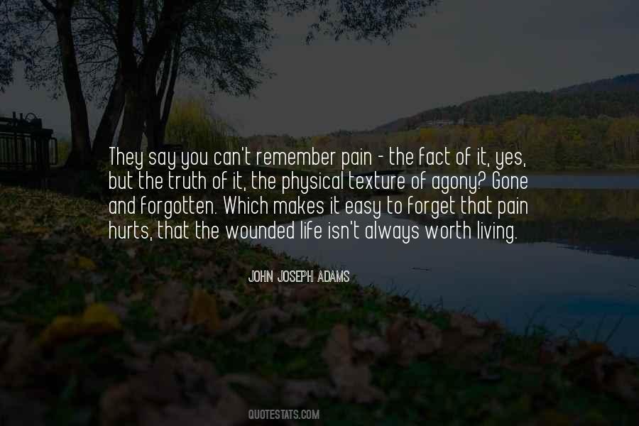 It Hurts To Remember Quotes #1458530