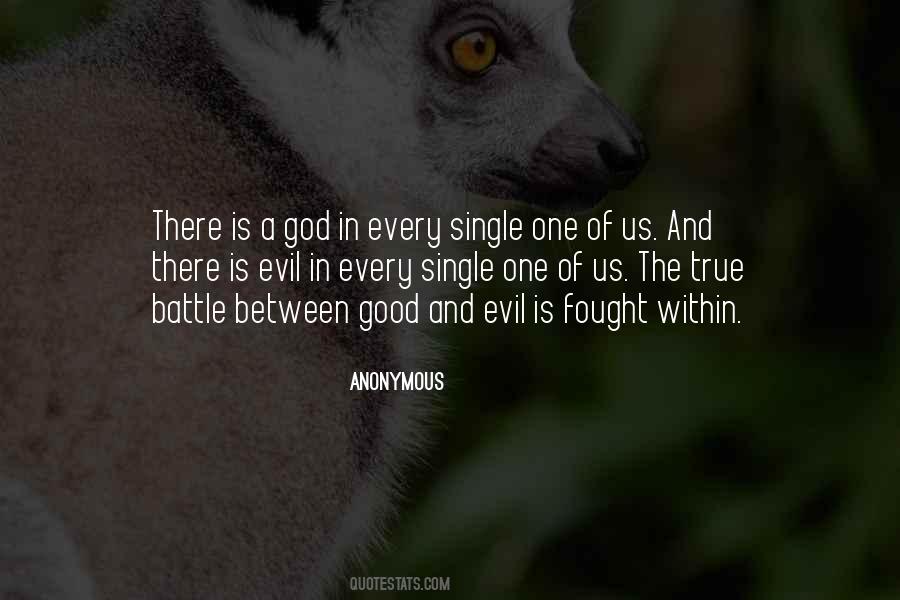 Evil In Us Quotes #527529