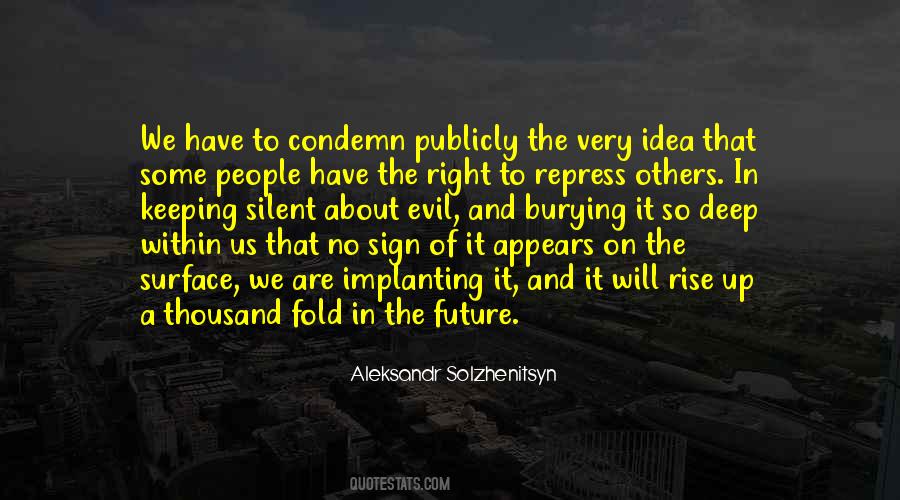 Evil In Us Quotes #89386