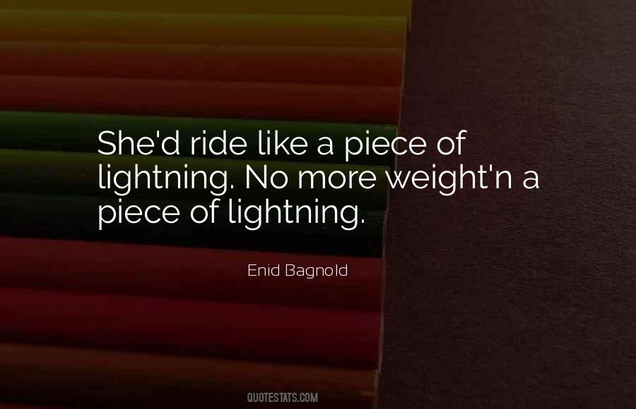 Ride The Lightning Quotes #807475