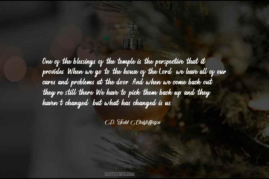 Blessings Of The Temple Quotes #1412676