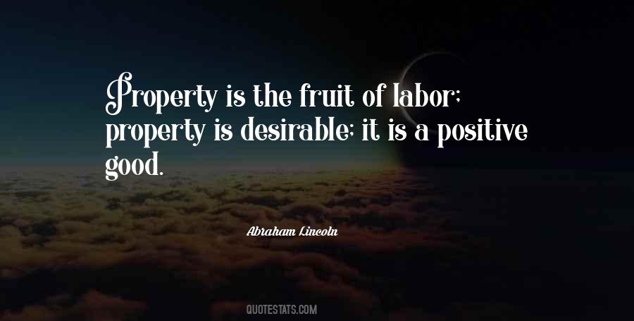 Property For Good Quotes #18951
