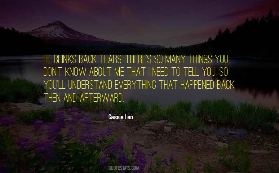 So Many Things Happened Quotes #1826421