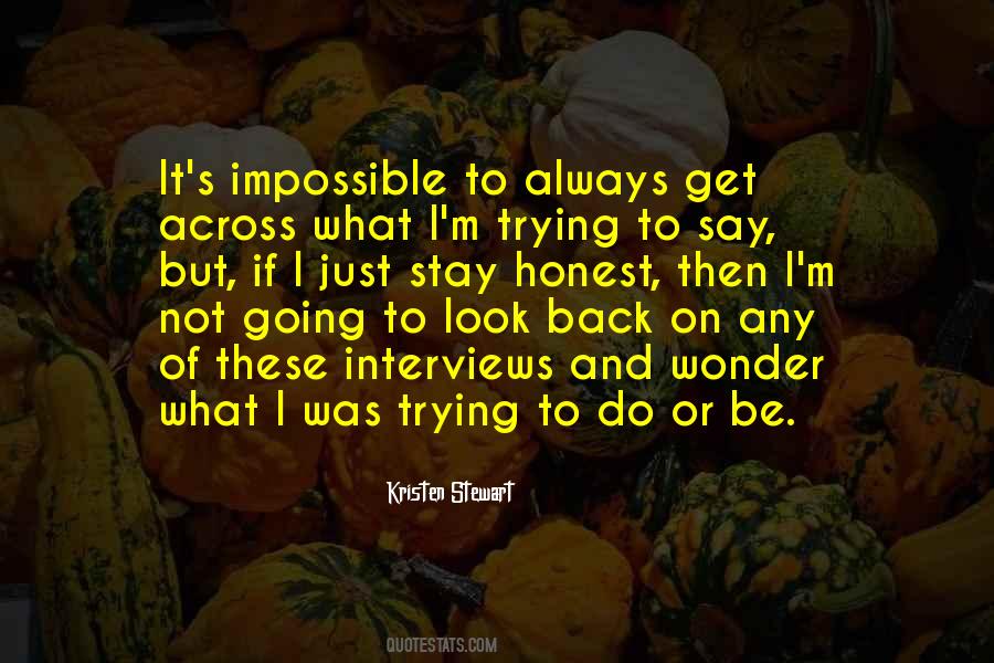 If I Look Back Quotes #623382