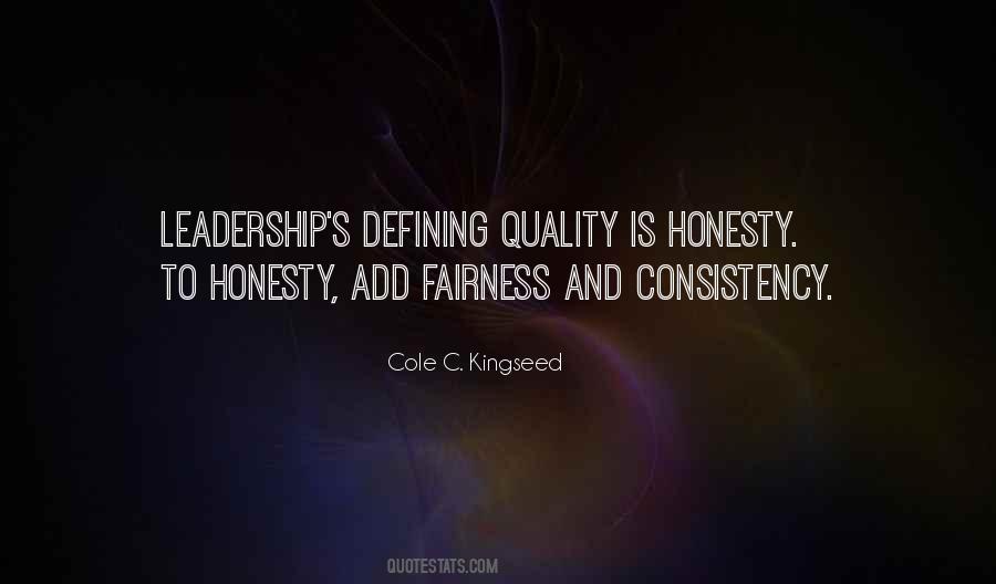 Leadership Consistency Quotes #1089143
