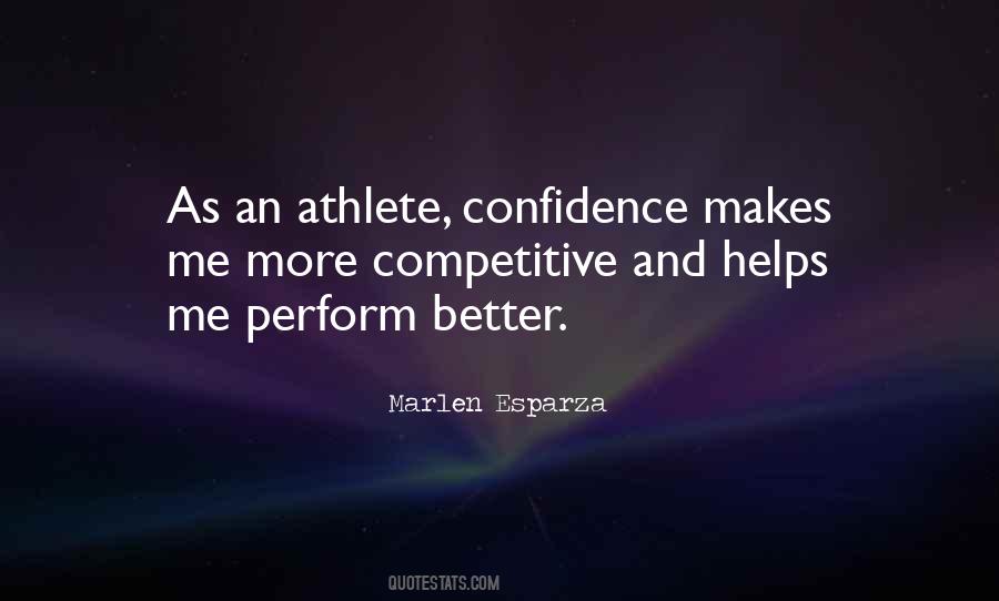 Athlete Confidence Quotes #955025