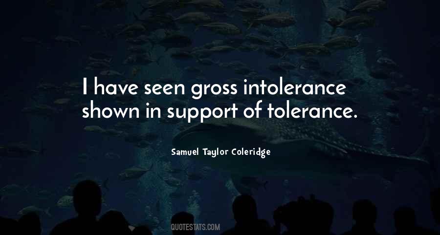 Intolerance Of Tolerance Quotes #175999