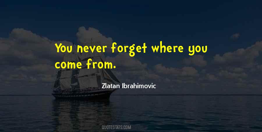 Never Forget Where You From Quotes #1319846