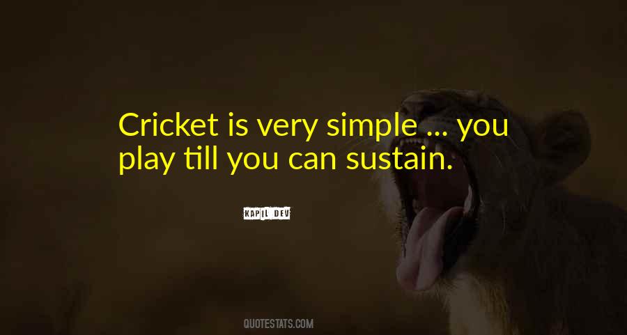 Play Cricket Quotes #1265271