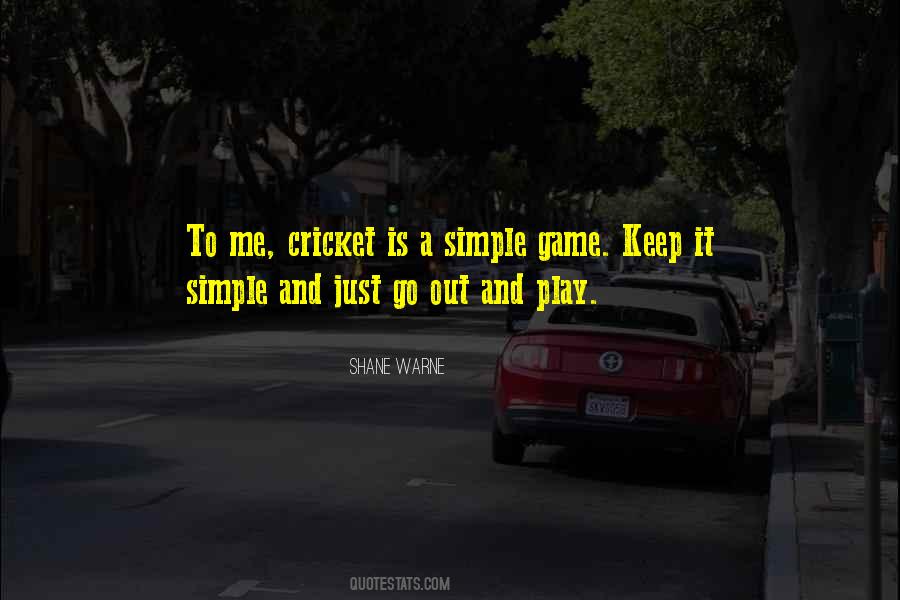 Play Cricket Quotes #1760633