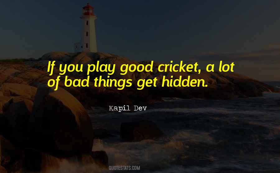 Play Cricket Quotes #291121