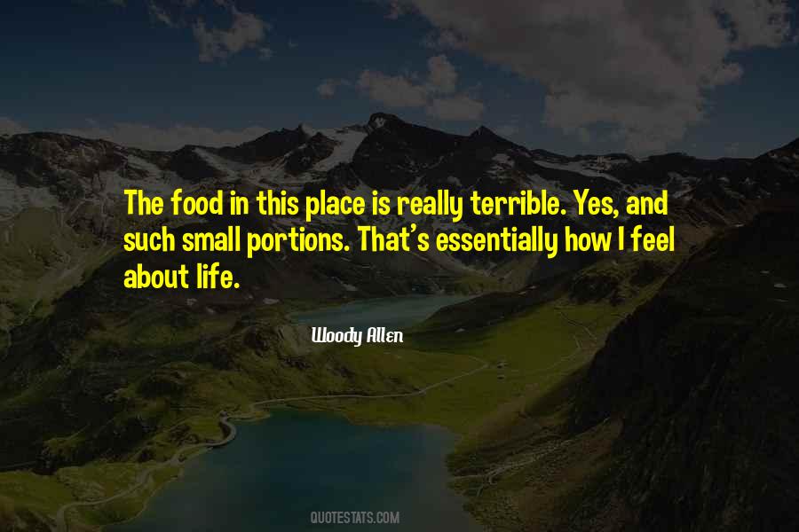 Place And Food Quotes #232836