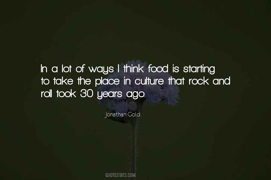 Place And Food Quotes #933481