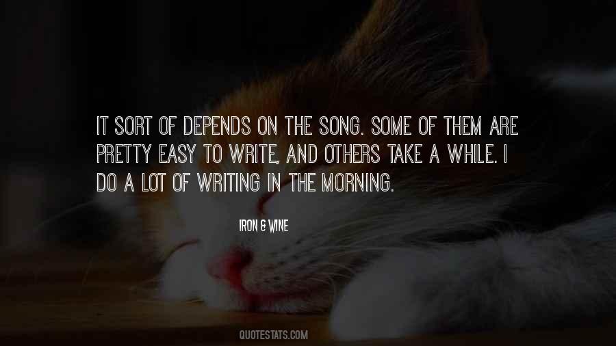 Morning Song Quotes #1388647