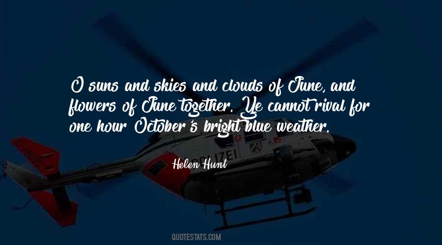 Nothing But Blue Skies Quotes #436800