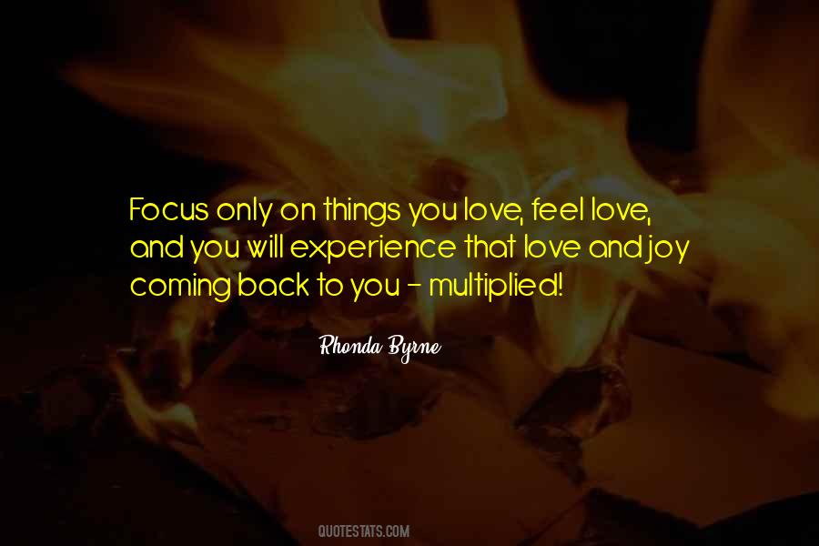 Focus On Joy Quotes #1468323