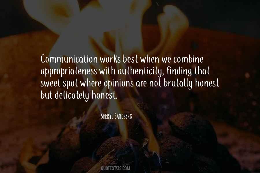 Honesty And Communication Quotes #415847