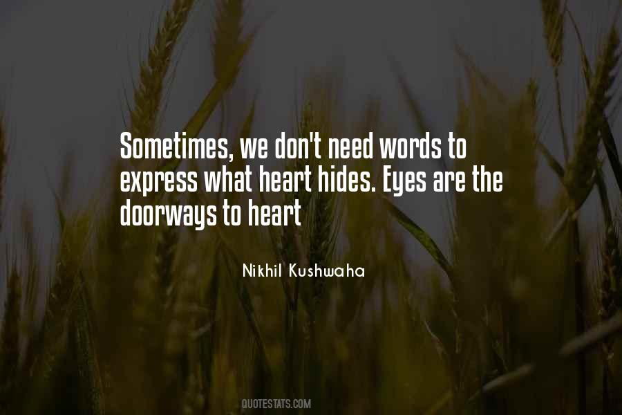 Eyes Heart Love Quotes #1588465