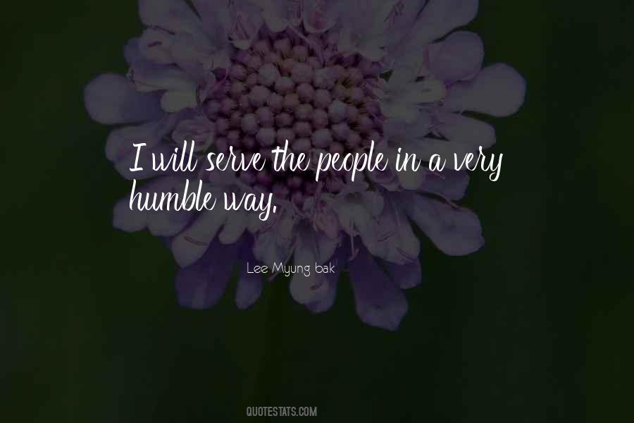 Quotes About Humble People #412637