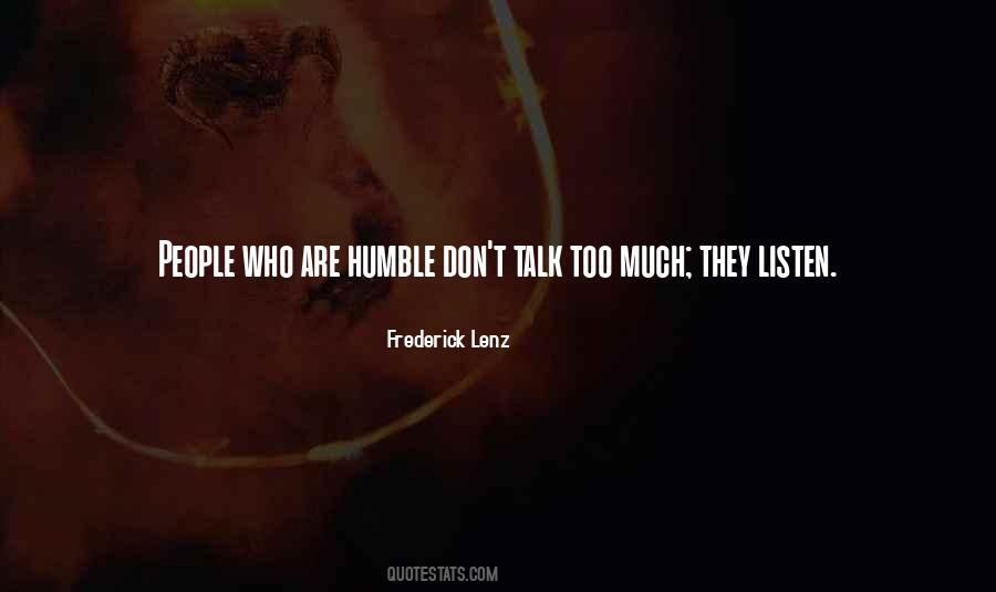 Quotes About Humble People #788437