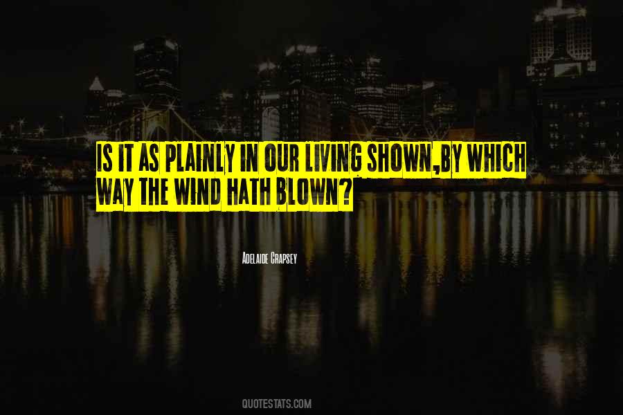 Blown By The Wind Quotes #792023