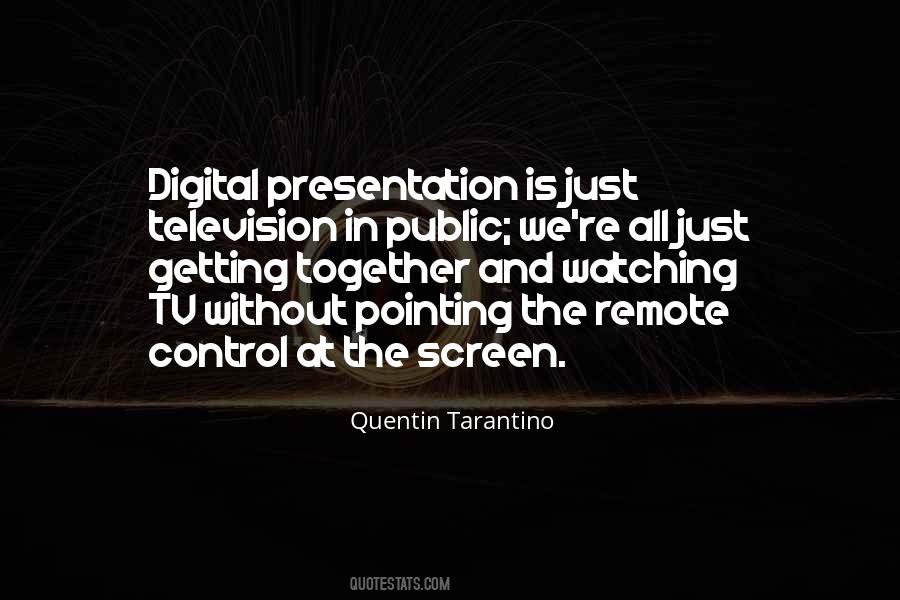 Watching Tv Together Quotes #1047017