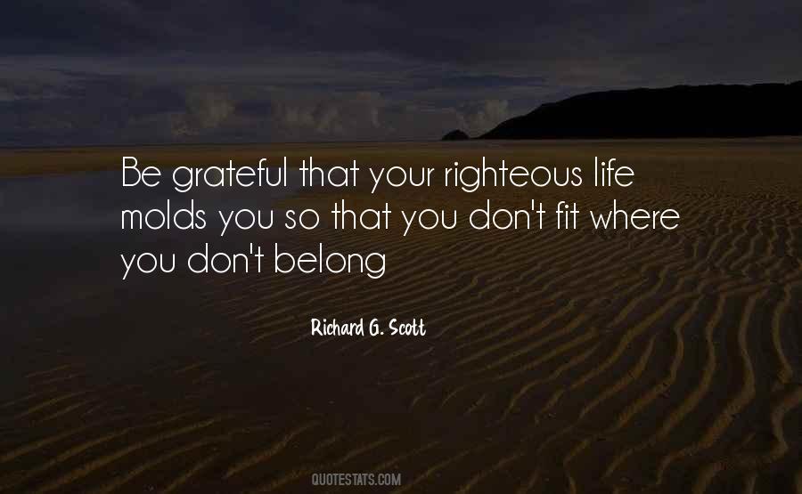 Righteous Life Quotes #734769