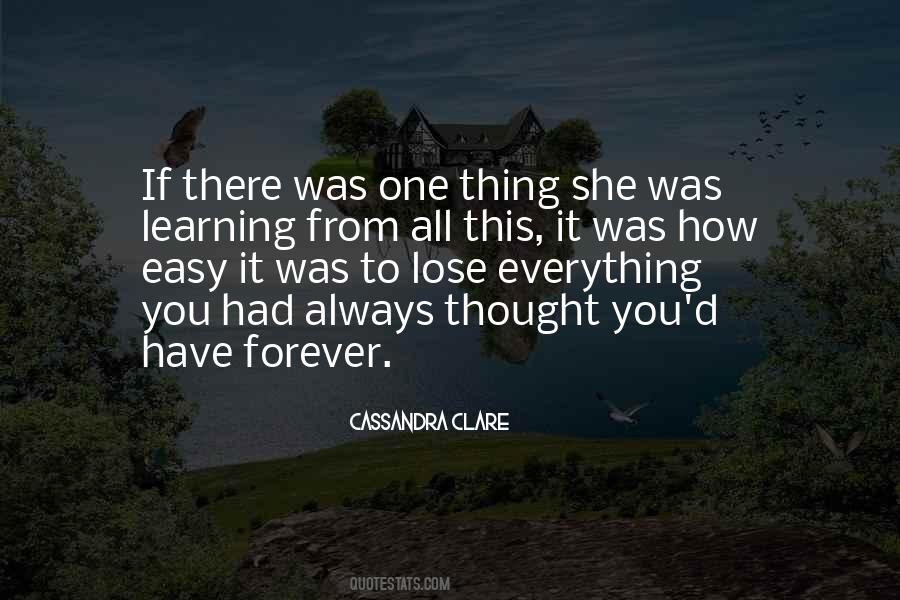 Sometimes You Lose Everything Quotes #106921