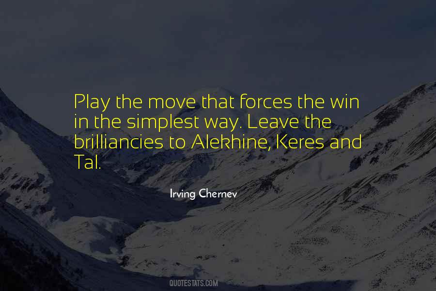The Only Way To Win Is Not To Play Quotes #119072