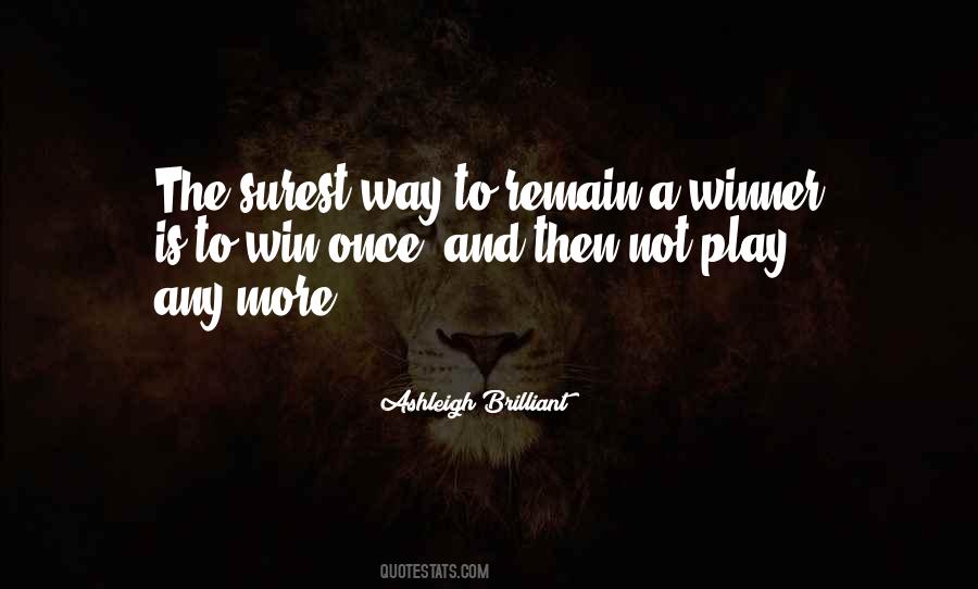 The Only Way To Win Is Not To Play Quotes #58701