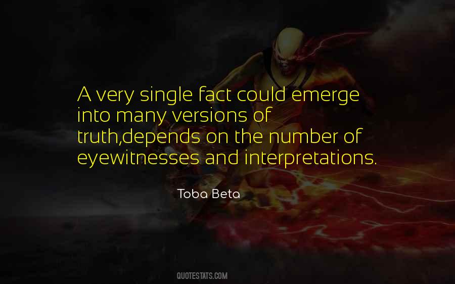 Truth And Fact Quotes #1553178