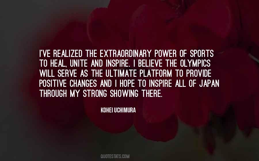 Power Of Sports Quotes #1035458